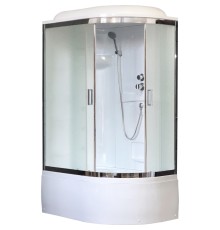 Душевая кабина Royal Bath ВК 120x80 стекло матовое задние стенки Белые