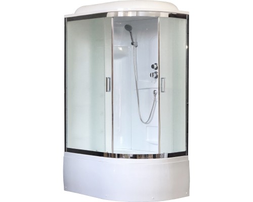 Душевая кабина Royal Bath ВК 120x80 стекло матовое задние стенки Белые