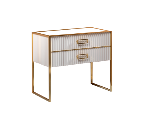 Тумба Armadi Art Monaco 100см h74см белая глянец золото под раковину чашу