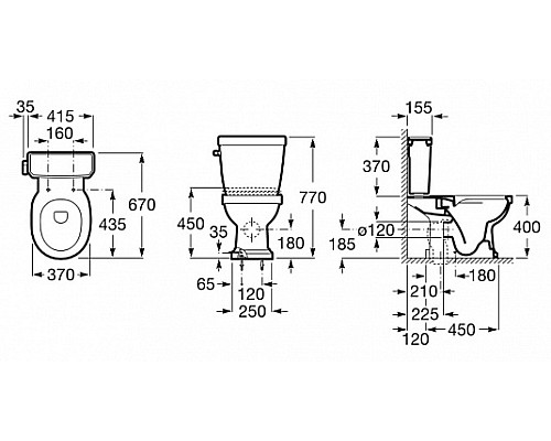 Чаша Roca Carmen 3420A7000 напольная