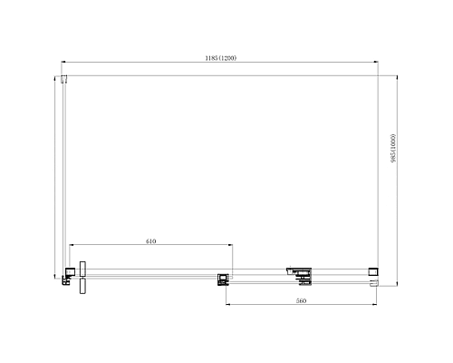 Душевой уголок Azario Vancouver 120х100 AZ-NKF1131R 1000 Серебро