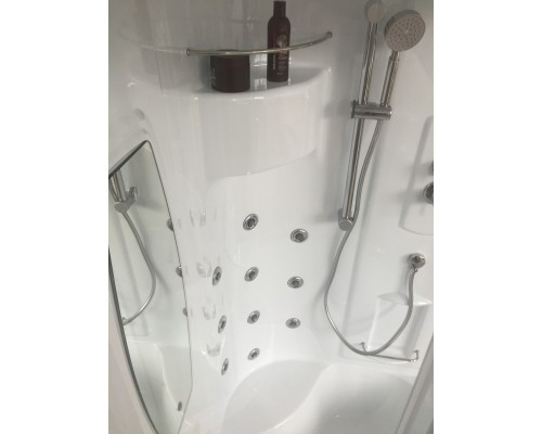 Душевая кабина Royal Bath NRW 90x90 с гидромассажем стекло матовое