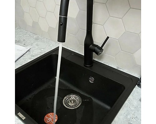 Смеситель для кухни Gappo G4398-46 Черный матовый