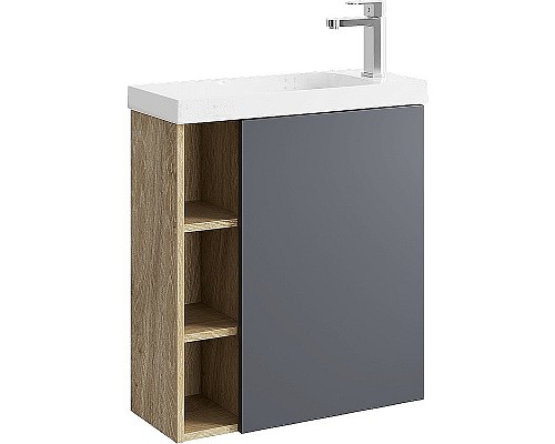 Корпус тумбы под раковину Aqwella Alba 60 R ALB0106RDD подвесной Дуб Давос