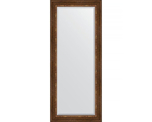 Зеркало Evoform Exclusive 156х66 BY 3569 с фацетом в багетной раме - Римская бронза 88 мм