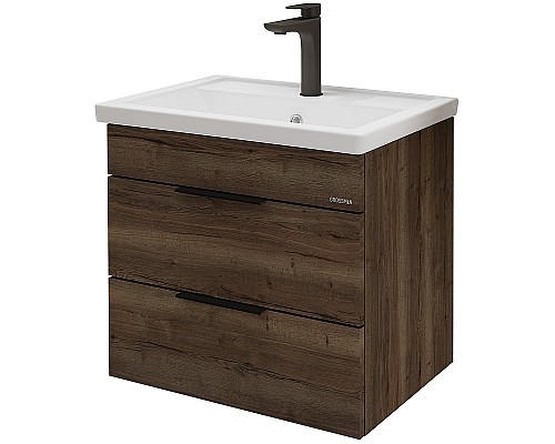 Тумба под раковину Grossman Форта 60 1060052 подвесная Темный дуб галифакс