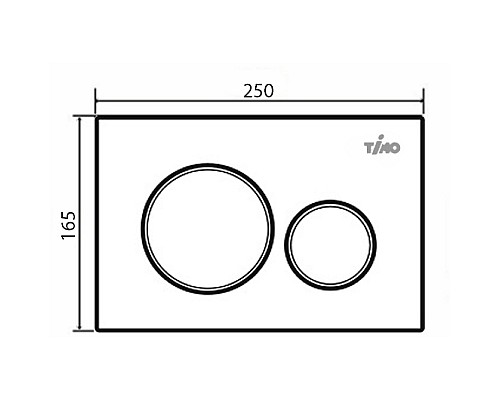 Клавиша смыва Timo Kulo FP-001W Белая
