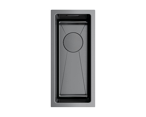 Кухонная мойка Omoikiri Taki 20-U,IF-GM 4973105 вороненая сталь