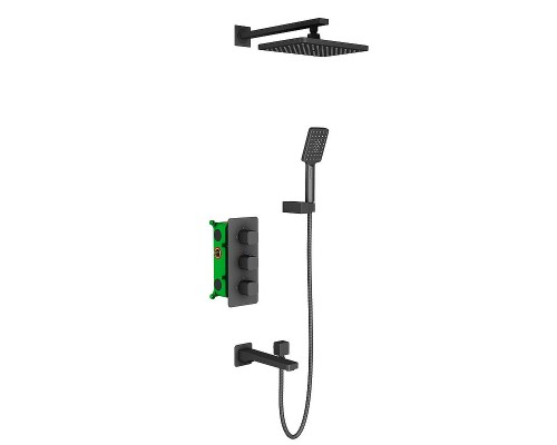 Душевая система Timo Petruma SX-5049/03SM с термостатом Черный