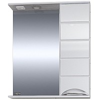 Зеркало со шкафом СанТа Родос 60 R 106016 с подсветкой Белое