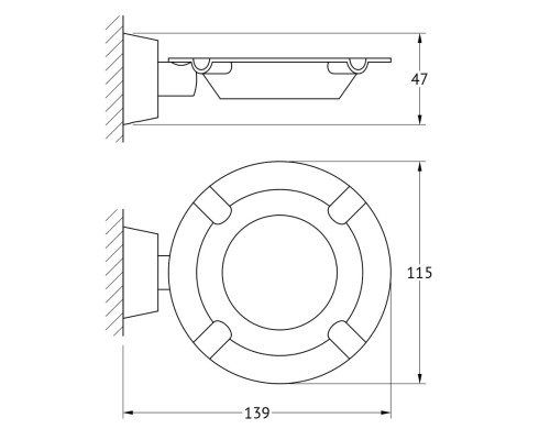 Пепельница (хром) FBS VIZ 018