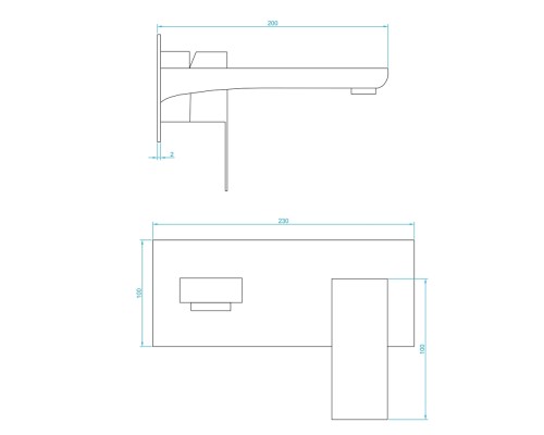 Смеситель для раковины RGW Shower Panels SP-46B 51140546-04 Черный матовый