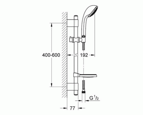 Душевой гарнитур Grohe Relexa Ultra Хром