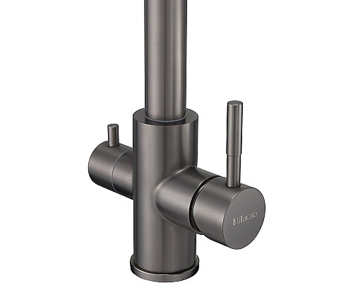 Смеситель для кухни Milacio Ultra MCU.553.GM Вороненая сталь