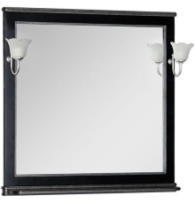Зеркало Aquanet Валенса 100 черный краколет/серебро