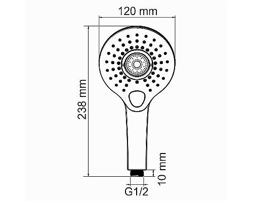 Душевая система WasserKRAFT Dinkel A175817 с термостатом Хром