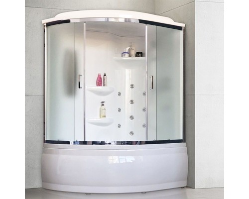 Душевой бокс Royal Bath ALP 170х100 с гидромассажем стекло матовое