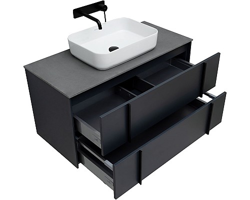 Тумба под раковину Allen Brau Reality 100 1.32007.AM подвесная Антрацит матовый