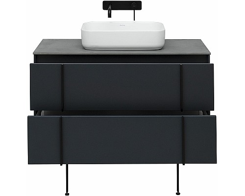Тумба под раковину Allen Brau Reality 100 1.32007.AM подвесная Антрацит матовый