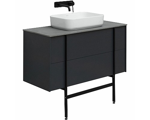 Тумба под раковину Allen Brau Reality 100 1.32007.AM подвесная Антрацит матовый