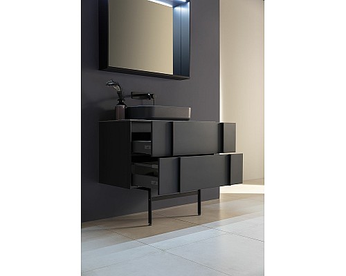 Тумба под раковину Allen Brau Reality 100 1.32007.AM подвесная Антрацит матовый