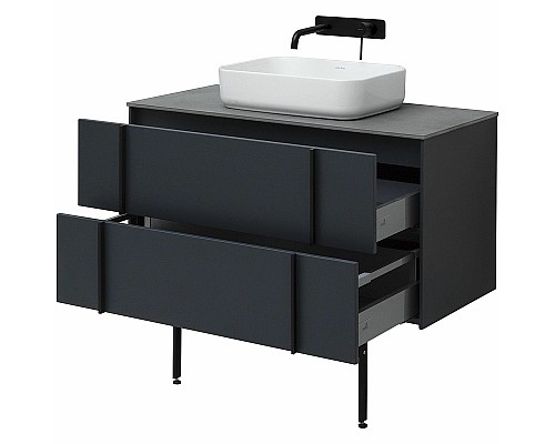 Тумба под раковину Allen Brau Reality 100 1.32007.AM подвесная Антрацит матовый