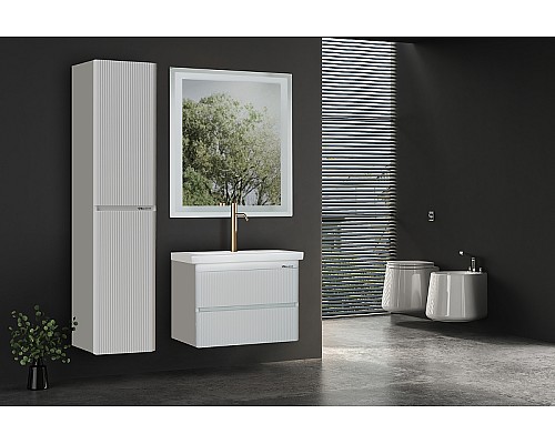 Шкаф пенал Bellezza Эмилия 30 L 4624802182014 подвесной Белый