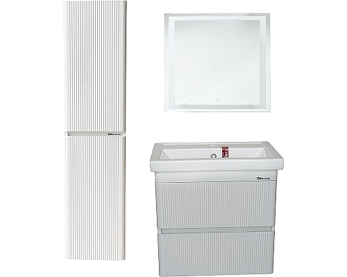 Шкаф пенал Bellezza Эмилия 30 L 4624802182014 подвесной Белый