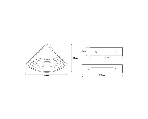 Угловая полочка для мыла  мыльница Bemeta 102308216