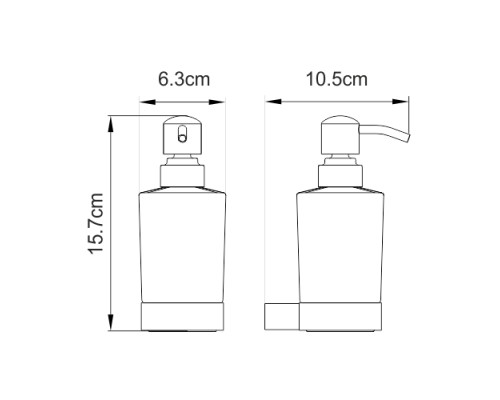 Дозатор для жидкого мыла WasserKRAFT Sauer K-7999 Золото