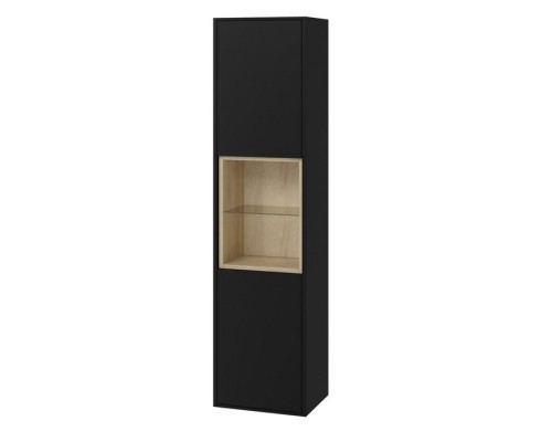 Шкаф-пенал Excellent Tuto 40 см черный матовый/дуб