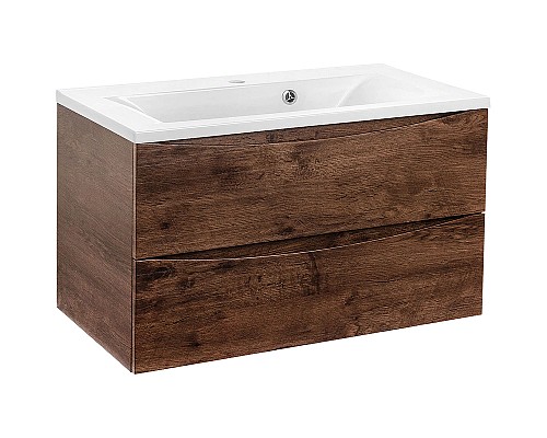 Тумба под раковину Vincea Mia 80 VMC-2MA800RW подвесная R.Wood