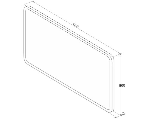Зеркало Sintesi Jano 120 SIN-SPEC-JANO-120 с подсветкой с подогревом с сенсорным выключателем