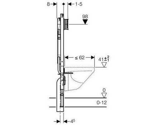 Система инсталляции для унитазов Geberit Sigma 8 111.796.00.1