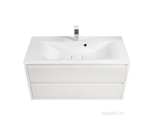 Тумба под раковину Римини 100 белый Aquaton 1A232801RN010