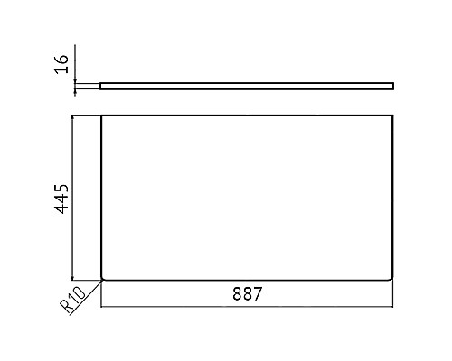 Столешница под раковину Velvex Klaufs 90 StKLA.90.MH-216.617 Белая Шатане