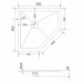 Душевой поддон из искусственного камня Grossman Strong 90x90 Графит