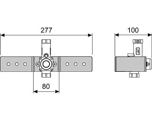 Клапан смыва писсуара TECE box U 1 9370021