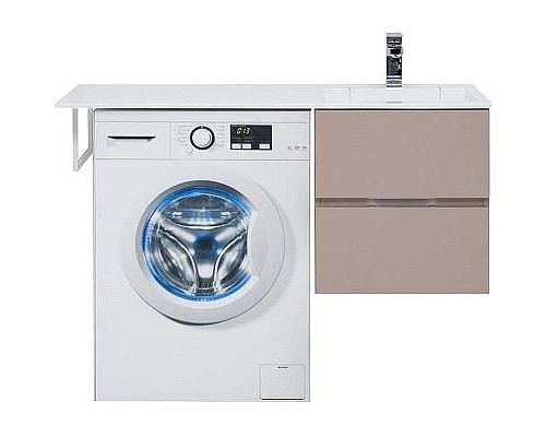 Тумба под раковину Aquanet Алвита 120 R 243661 подвесная Капучино