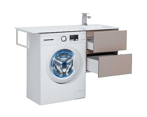 Тумба под раковину Aquanet Алвита 120 R 243661 подвесная Капучино