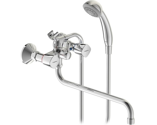 Смеситель для ванны Vidima Quadro BA346AA универсальный Хром