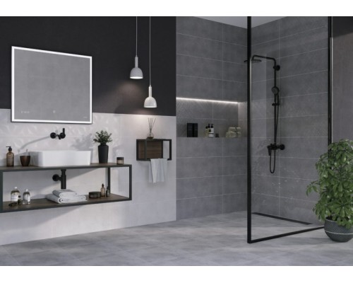 Зеркало Cersanit Led 011 Design 80 с подсветкой с часами
