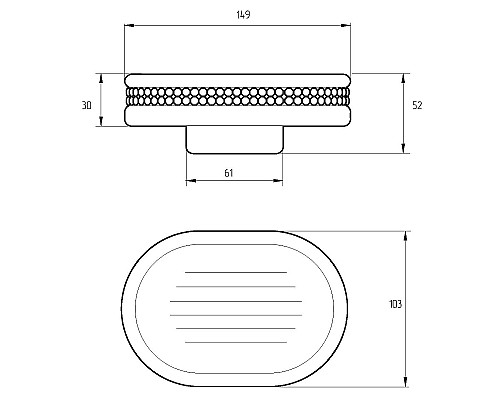 Мыльница Migliore Dubai 28483 Белая Хром