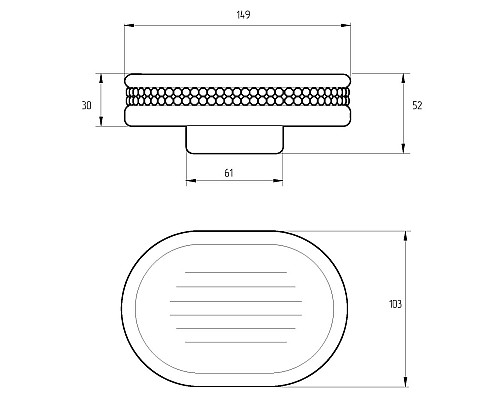 Мыльница Migliore Dubai 28483 Белая Хром