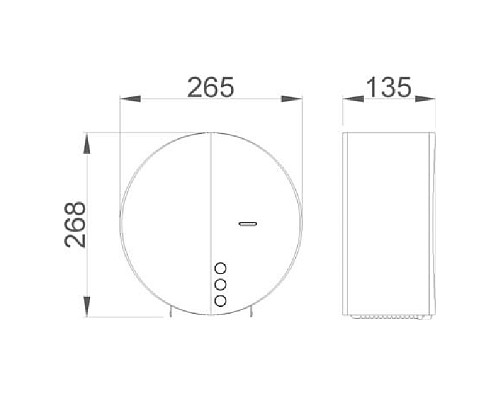 Диспенсер туалетной бумаги Nofer 05046.B Глянцевая нержавеющая сталь