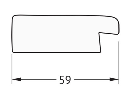 Зеркало Evoform Definite 104х54 BY 0702 в багетной раме - Травленое золото 59 мм