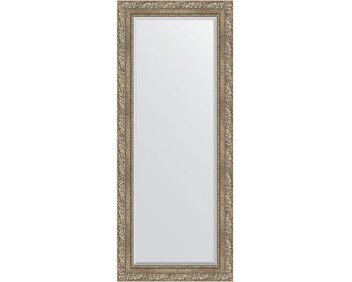Зеркало Evoform Exclusive 145х60 BY 3539 с фацетом в багетной раме - Виньетка античное серебро 85 мм