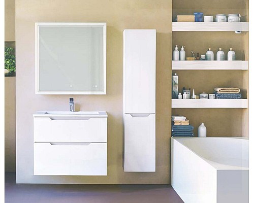 Шкаф пенал Jorno Slide 33 Sli.04.150/P/W подвесной Белый