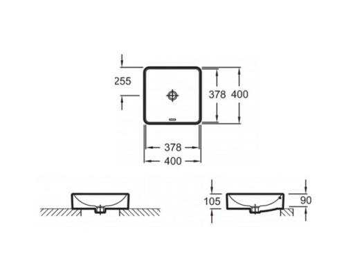 Накладная раковина Jacob Delafon EVG102PT3