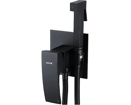 Гигиенический душ со смесителем Gappo G07-6 G7207-6 Черный матовый